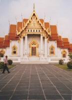 Kloster mt weißem Marmor in Bangkok